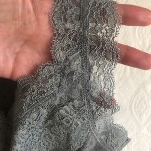 Mossimo Supply Co. Lace Trimmed Racerback Tank Top